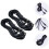 2pcs Electric Guitar Audio Cable Copper Oxidation Resistant Long Use Time Black Right Angle Connector 7