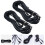 2pcs Electric Guitar Audio Cable Copper Oxidation Resistant Long Use Time Black Right Angle Connector 8