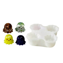 1Pc Halloween Themed Specter Silicone Molds Keychain Charm