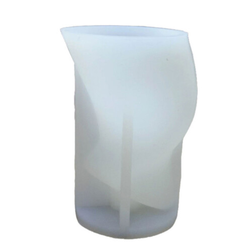 Flexible Silicone Vase Mould With Artistic Twisted Shape For