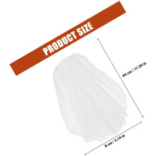Voal de mireasă, rochie de mireasă, pălării, voal scurt din plasă albă fermecător