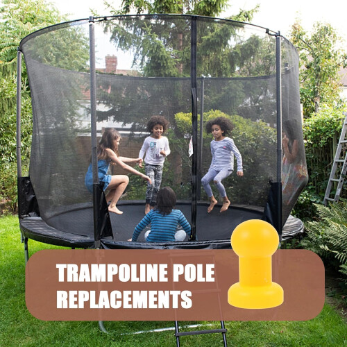 10 tapas de repuesto para postes de trampolín, cubiertas protectoras para postes de trampolín 2