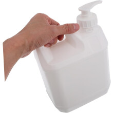 Flacone dispenser per shampoo e sapone ricaricabile da 2 litri in plastica resistente con pompa.