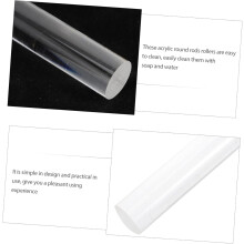 Polymer Clay Roller Tools and Sturdy Round Shape Acrylic Dowel Rods 10pcs with Comfortable Touch