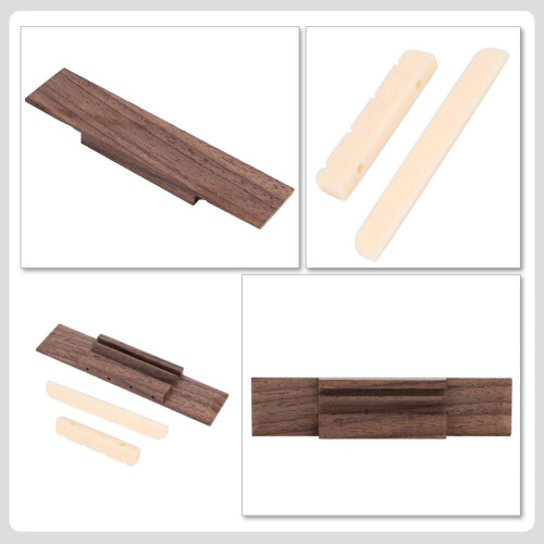 Ukulele Strängmutter Sadelmutter Gitarrtillbehör Trä Justerbar Stall Stabiliserande Strängar För Ukulelespel 2