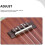 Ukulele Strängmutter Sadelmutter Gitarrtillbehör Trä Justerbar Stall Stabiliserande Strängar För Ukulelespel 7