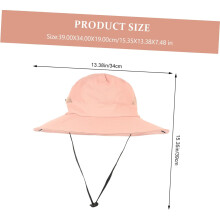 Sombrero de pescador transpirable para mujer con abertura para coleta y ala ancha con protección UV.