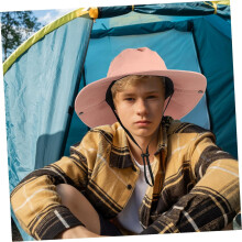 Women’s Breathable Bucket Sun Hat with Ponytail Hole, Wide Brim UV Protection Fisherman Hat