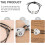 2 peças de aço inoxidável lua e estrela gravado casais pulseiras tecidas conjunto 4
