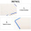 Double-Sided Small Dry Erase Whiteboard Four-Line Three-Grid Writing Surface 30.2x23cm 1