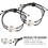 2 peças de aço inoxidável lua e estrela gravado casais pulseiras tecidas conjunto 8