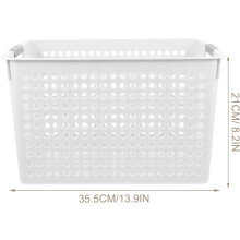 Coș de rufe portabil pentru coșuri de rufe din plastic PP alb, capacitate mare, suport pentru diverse articole