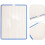 Tableau blanc effaçable à sec double face, petit format, quatre lignes, trois quadrillage, 30,2 x 23 cm 1