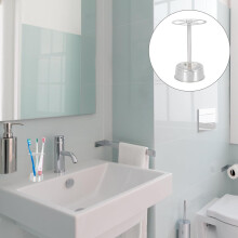 Zahnbürstenhalter mit festem Stand auf dem Schreibtisch und Zahnpastaständer aus Edelstahl
