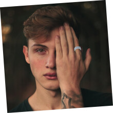 Silikonring im Reifenmuster-Design, sportlicher Stil, atmungsaktives Silikon-Fingerring für Männer, Weihnachten