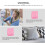 Polyester-Kleiderstoff für DIY-Bastelarbeiten, Rosa, 2 m, romantisches Design, leichtes Material 8