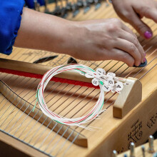15-teiliges Harfensaiten-Set aus Nylon, Lyra-Saiten-Set, Musikinstrumentenzubehör, klangvoller Oberton, leicht zu transportieren, geringes Gewicht