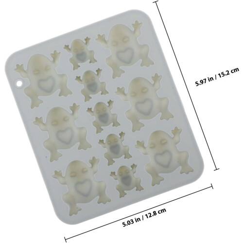 11pcs Frog Shaped Silicone Molds 3D Baking Mold Reusable Flexible Creative Kitchen Chocolate Candy Making 1