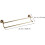 Handtuchhalter aus Messing, doppellagig, 55 cm 2