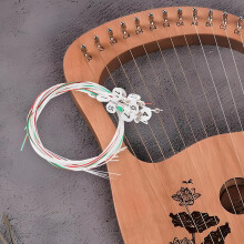 Jeu de 15 cordes de harpe en nylon, accessoires pour instruments de musique, sonorités riches, faciles à transporter et légères.