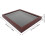 Sports Shirt Display Case with Front Opening Wood Shadow Box, Rectangular Brown Frame 2