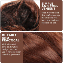 Perruque courte et lisse pour femme, perruque synthétique légère pour fêtes et cosplay, accessoire de coiffure.