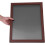 Sports Shirt Display Case with Front Opening Wood Shadow Box, Rectangular Brown Frame 4