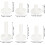 6Pcs Unbreakable Silicone Golf Tees Set with 35Mm-75Mm Flat Top Holders 2
