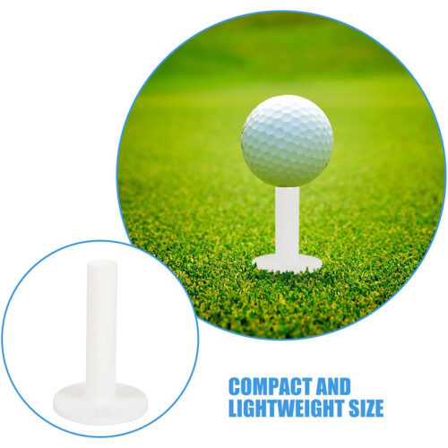 6Pcs Unbreakable Silicone Golf Tees Set with 35Mm-75Mm Flat Top Holders 2