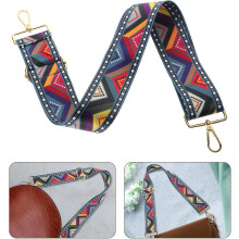 Justerbar fargerik bred skulderrem crossbody-veske erstatningsrem