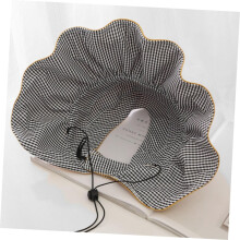 Sombrero de verano de ala ancha de algodón con parte superior hueca, color amarillo, 50-54 cm, protección UV, transpirable, para exteriores.