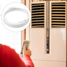 Luftkonditioneringsslangkanalkoppling Avgasslangkoppling Vit ABS-material Förhindrar luftläckage Effektiv kylning