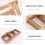 Foldable Wine Holder Wine Rack for Kitchen Brown Plastic Material Easy Assembly and Geometric 6