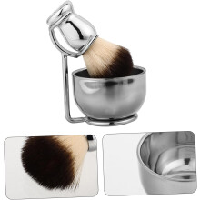 Men's Shaving Brush Set Bowl Stand Barber Kit Hair Brush Wet Dry Shaving Stylish Razor Storage