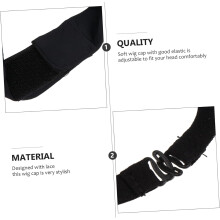 Perruque en soie glacée, bonnet extensible, filet à cheveux élastique pour accessoires de coiffure et utilisation sous la douche