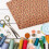 Flower Printed Supple Craft Leather Sheet for DIY Leather Patch Floral Pattern 3