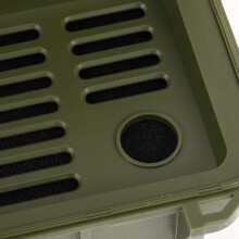 Custodia protettiva piccola, impermeabile e ermetica per esterni, verde militare, a doppio strato, antiurto, per stoccaggio asciutto