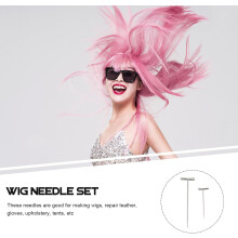 150pcs Stainless Steel Blocking Needles for Wig Making, Small Reusable Pins with Storage Box