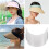 Telescopic Replaceable Sun Visor Hat Brim Replacement Part for Outdoor Activities Adjustable Sunshade Cap Accessory White 5