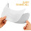 Telescopic Replaceable Sun Visor Hat Brim Replacement Part for Outdoor Activities Adjustable Sunshade Cap Accessory White 6
