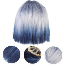 Long Use Natural Hair Wig Lace Front Wig Side Bangs Women Fake Hair for Party