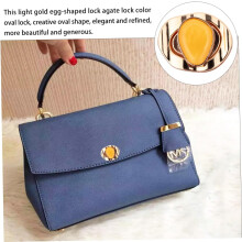2 sztuki DIY Craft Bag Handbag Making Klamra Dekoracyjna Owalna Blokada Zapięcia do Torby Materiały do Tworzenia Torebek