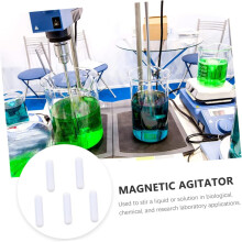 10 Stück PTFE-Laborrührstäbe, Magnetrührplatten für Ferrofluid-Magnetrührer, Rührstäbe für den Laborgebrauch