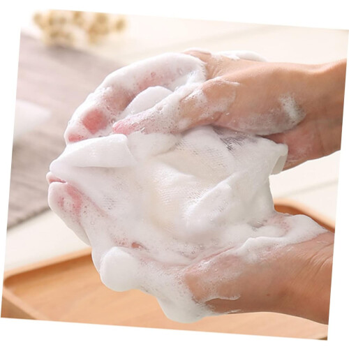 Filets de douche moussants en maille, faits main, lot de 10 2