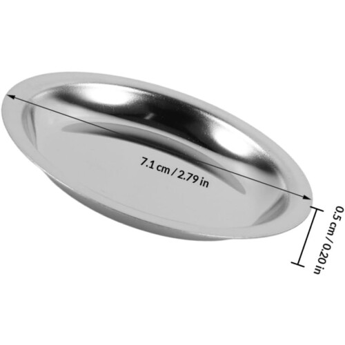 Runde Teebeutelhalterschale aus Edelstahl 304 mit Hitzeschutz 1