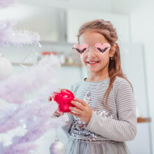 Herzförmige randlose Sonnenbrille, lustige Partybrille für Damen, einzigartige Herzbrille
