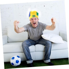 Priedušná elastická parochňa pre futbalových fanúšikov s mäkkou textúrou, ľahká sieťka na parochne