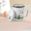 Emaille-Teebecher, Trinkbecher 700 ml, Retro-Kranichmuster, multifunktional 5