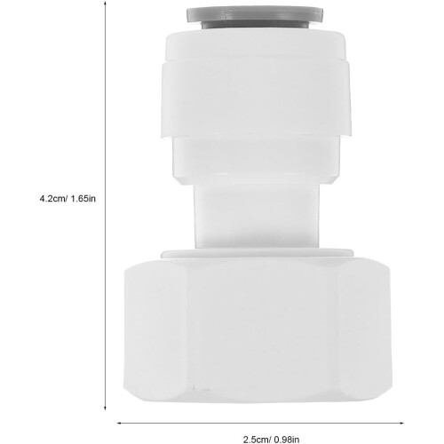10pcs 1/2 polegadas a 3/8 polegadas empurrar-para-conectar filtro de água conectores plástico rápido conectar adaptadores 1