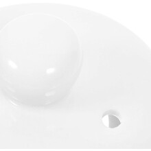 Couvercle en céramique ronde blanche haute température pour théière et tasse à thé